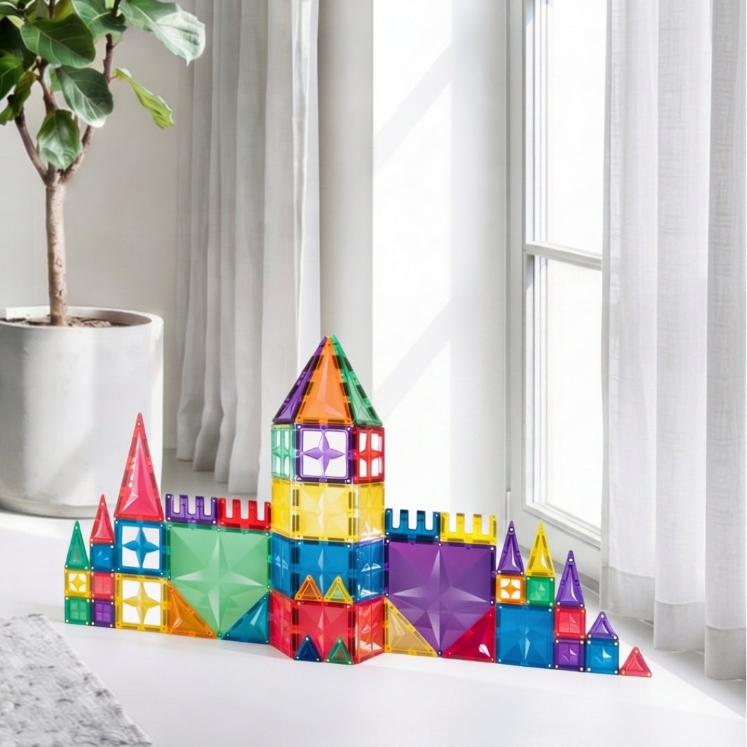 Coblo Magnetische Tegels Classic XL Box – 250 stuks in gebruik