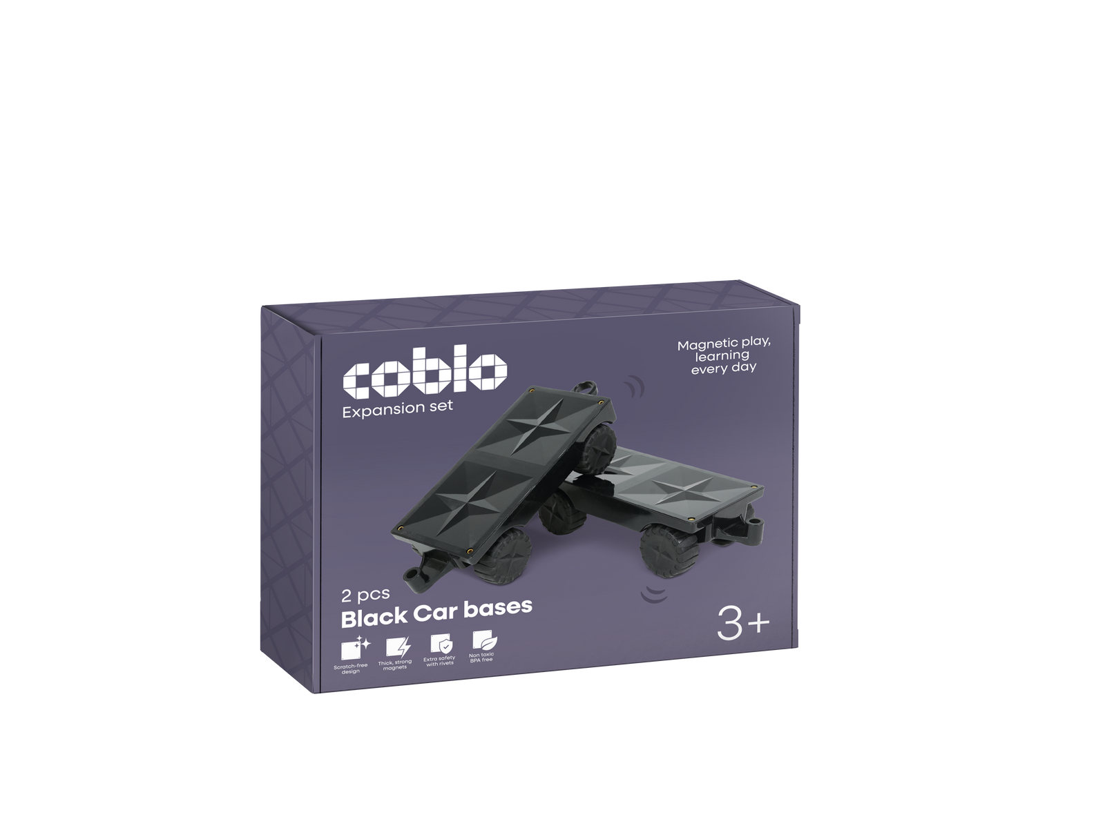 Coblo Auto Onderstellen Zwart – 2 stuks verpakking