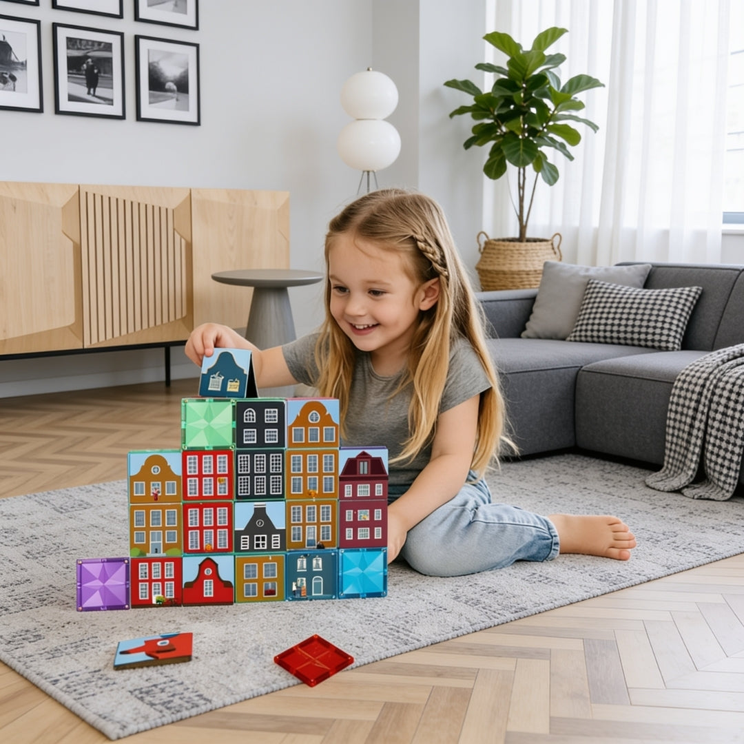 Coblo Toppers Little Amsterdam – 60 stuks op magnetische tegels