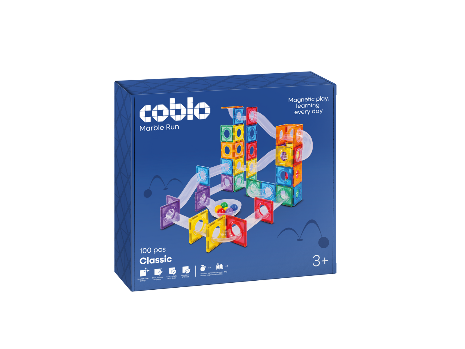 Coblo Magnetische Knikkerbaan Classic – 100 stuks verpakking