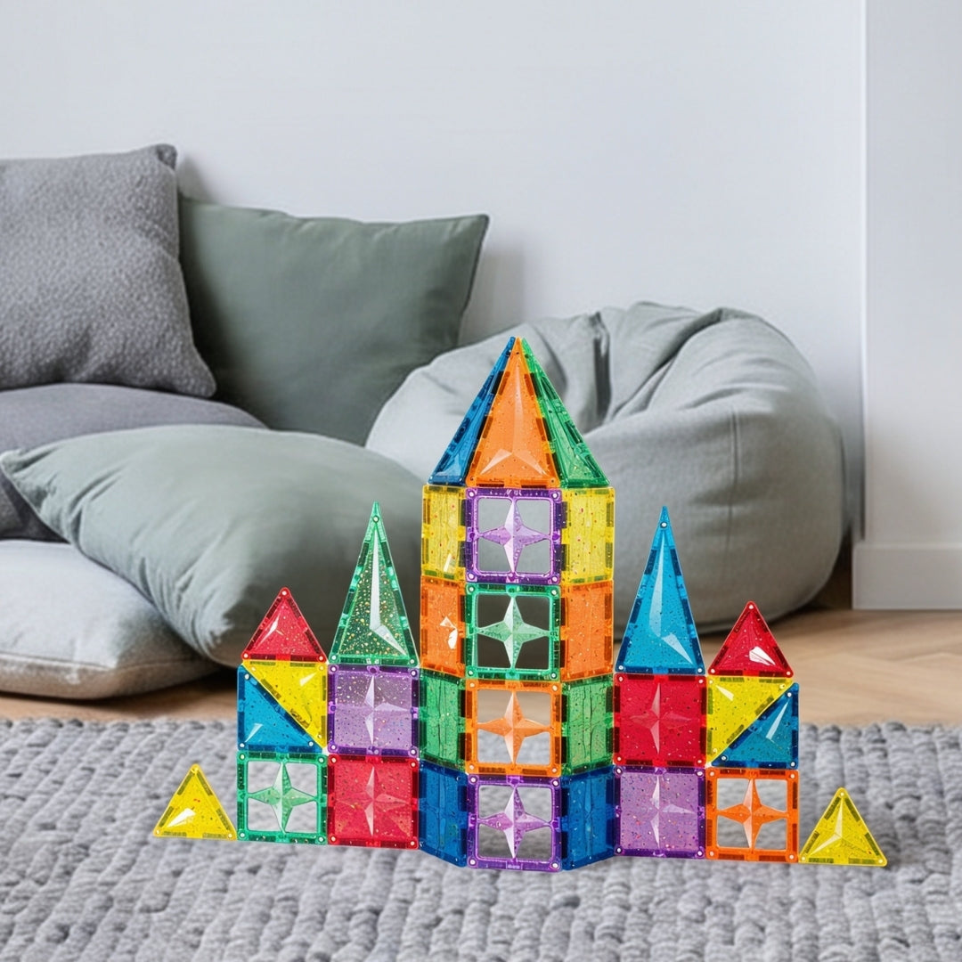 Coblo Magnetische Tegels Classic Glitter – 36 stuks in gebruik