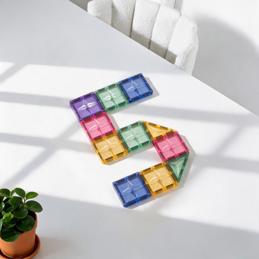 Coblo Magnetische Tegels Pastel – 100 stuks in gebruik