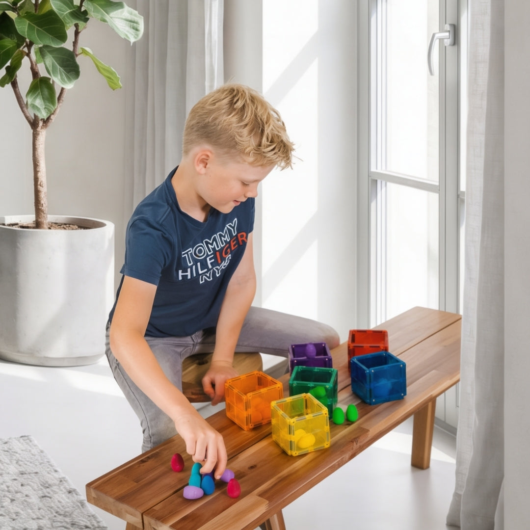 Bouwwerk met Coblo Classic 36 magnetische tegels