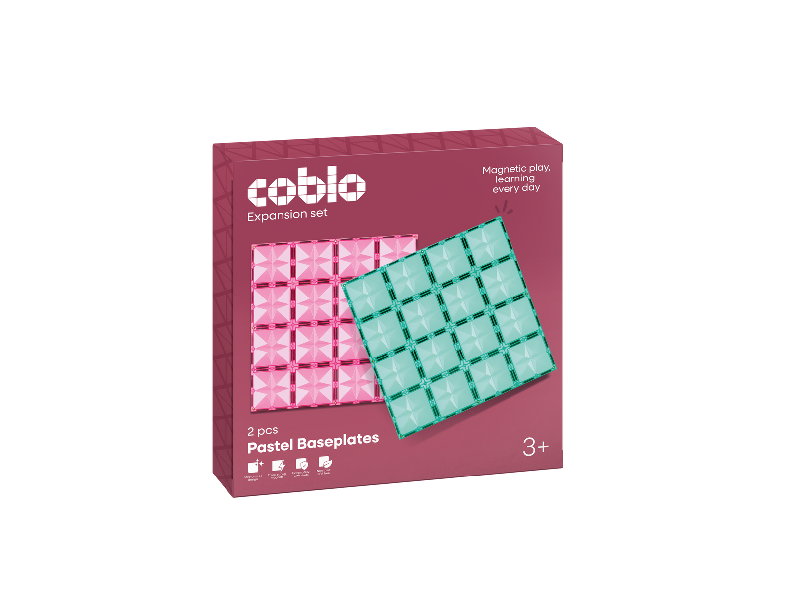 Coblo Basisplaten Pastel – 2 stuks verpakking