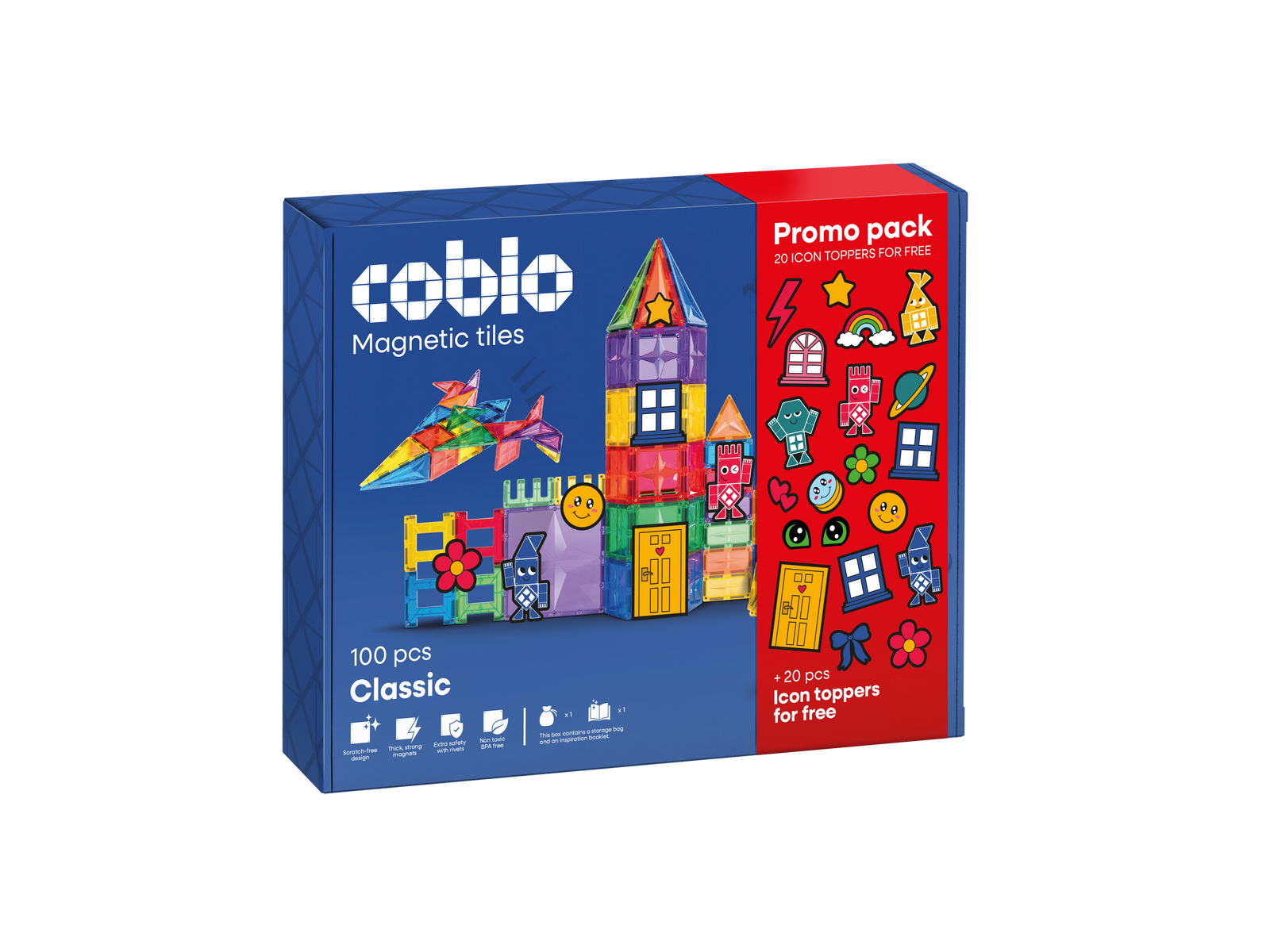 Coblo Classic Promopack – 100 tegels + 20 Icon Toppers gratis verpakking