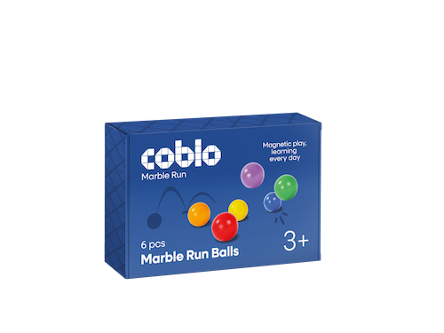 Coblo Knikkerbaan Balletjes Classic – 6 stuks verpakking