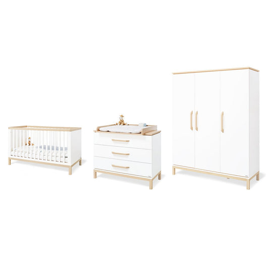 Babyzimmer Light breed – 3-teilig mit großem Kleiderschrank