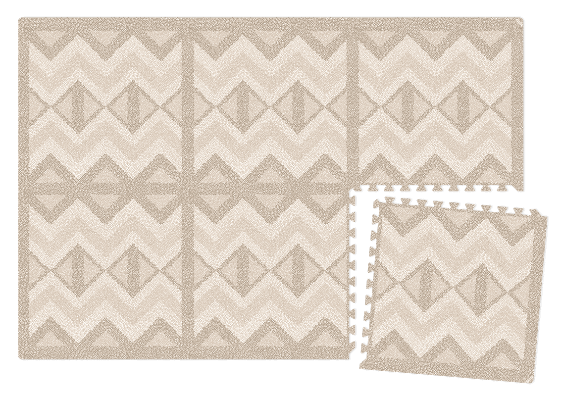 Eeveve speelmat Kilim Sand, puzzelmat van EVA-schuim in zandtint