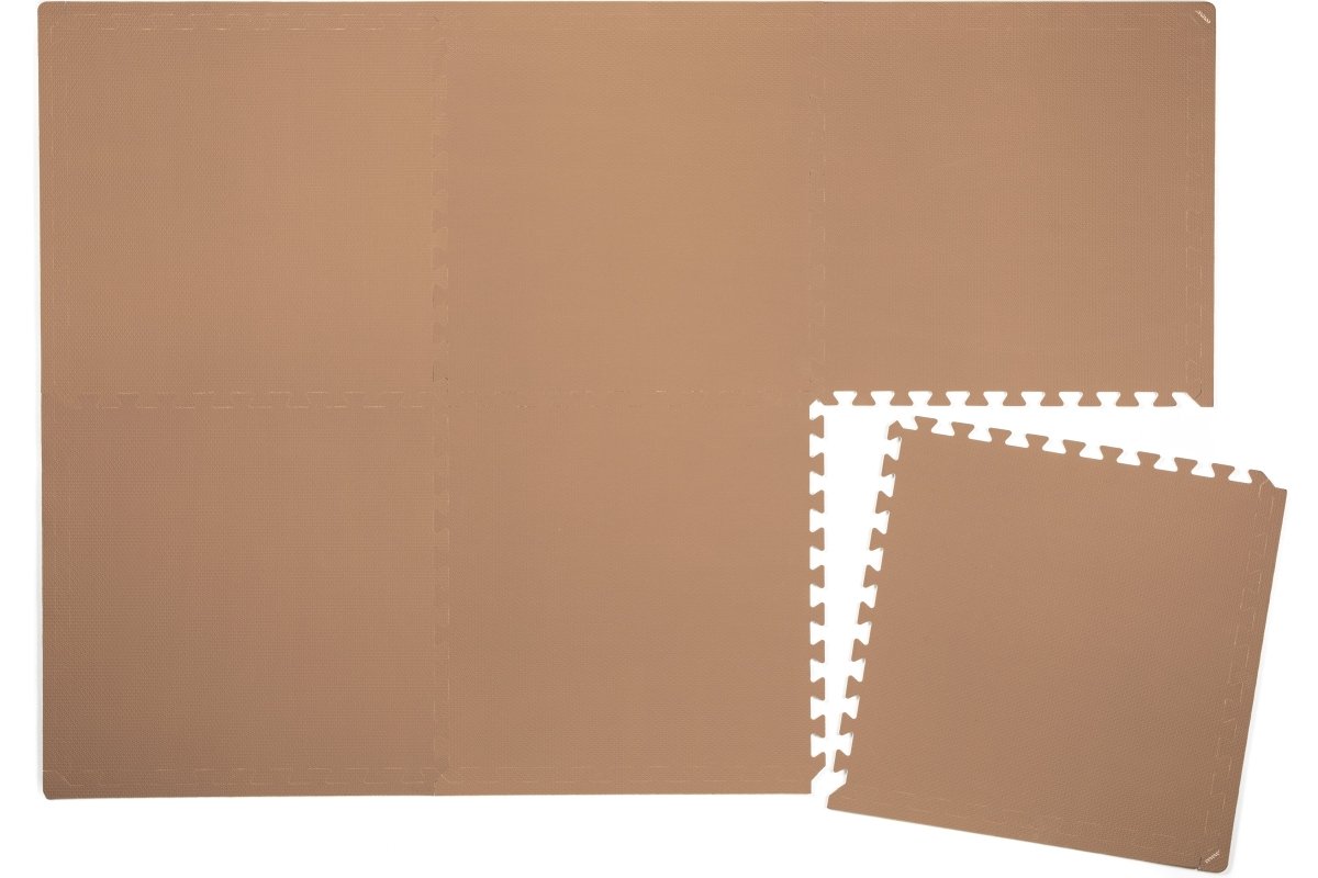 Eeveve speelmat Cinnamon, puzzelmat van EVA-schuim in kaneelbruin