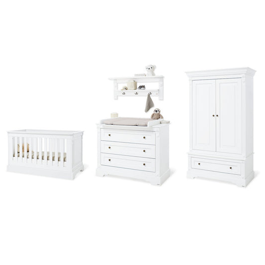 Babyzimmer Emilia breit – 4-teilig mit Kleiderschrank