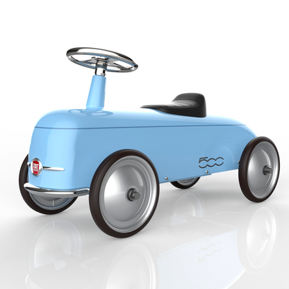 Vintage running car blue - roadster racing car