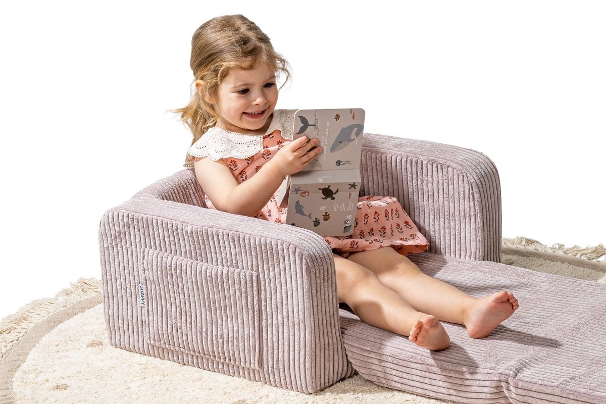 Shappy Lumi Peuterstoel Corduroy in Candy