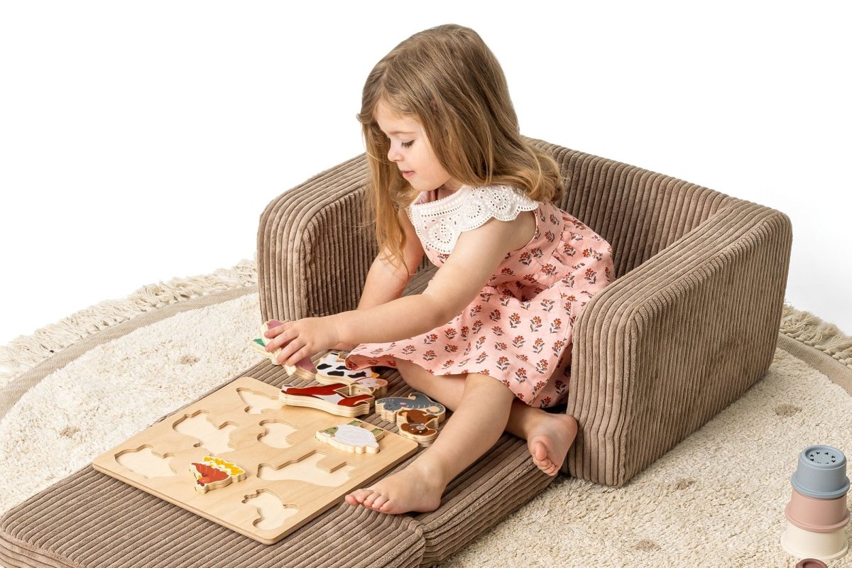 Shappy Lumi Peuterstoel Corduroy in Chocolate