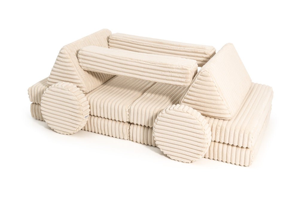 Shappy Speelbank Waffle 160 cm in Cream Beige