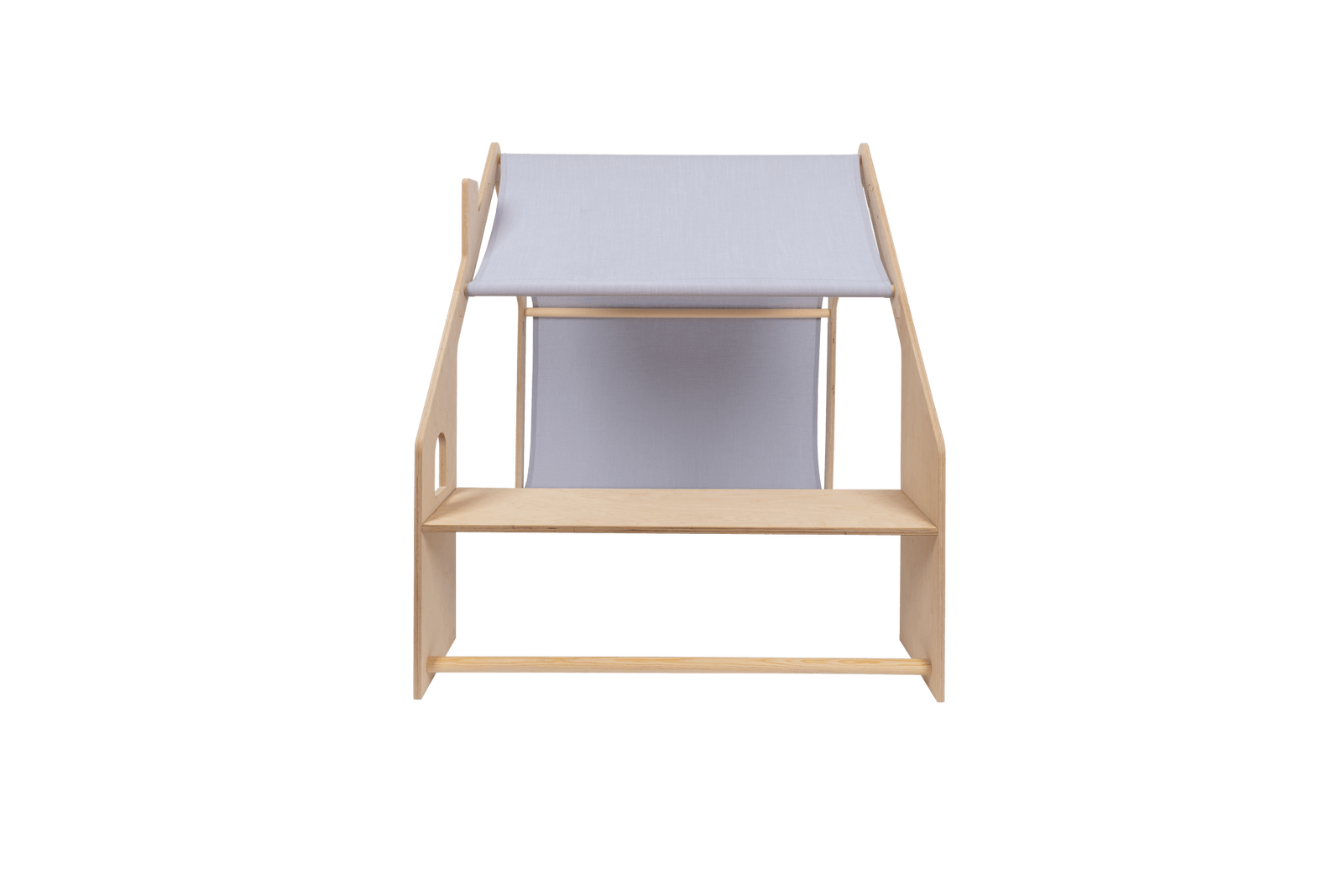 houten speelhuisje naturel met blauw dak voor kinderkamer, aanvullende productfoto 6