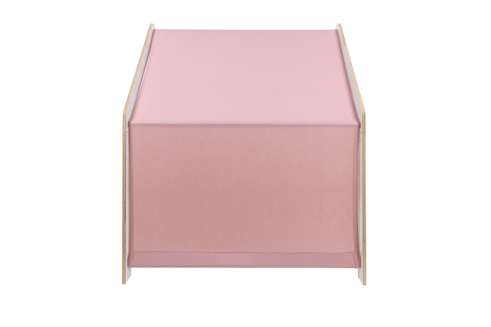 houten speelhuisje wit met roze dak voor kinderkamer, aanvullende productfoto 6