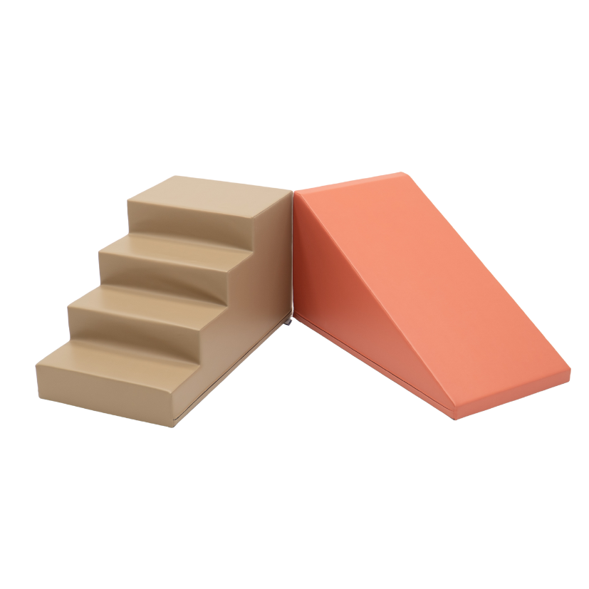 IGLU Mega Fun Slider in Salmon Pink en Grey Beige