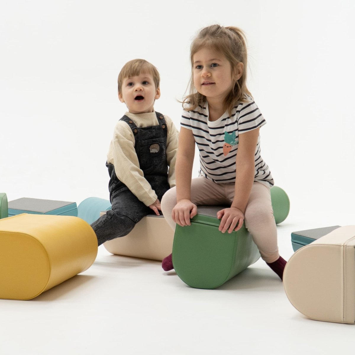 IGLU Motion soft play blokken in een modulaire speelopstelling