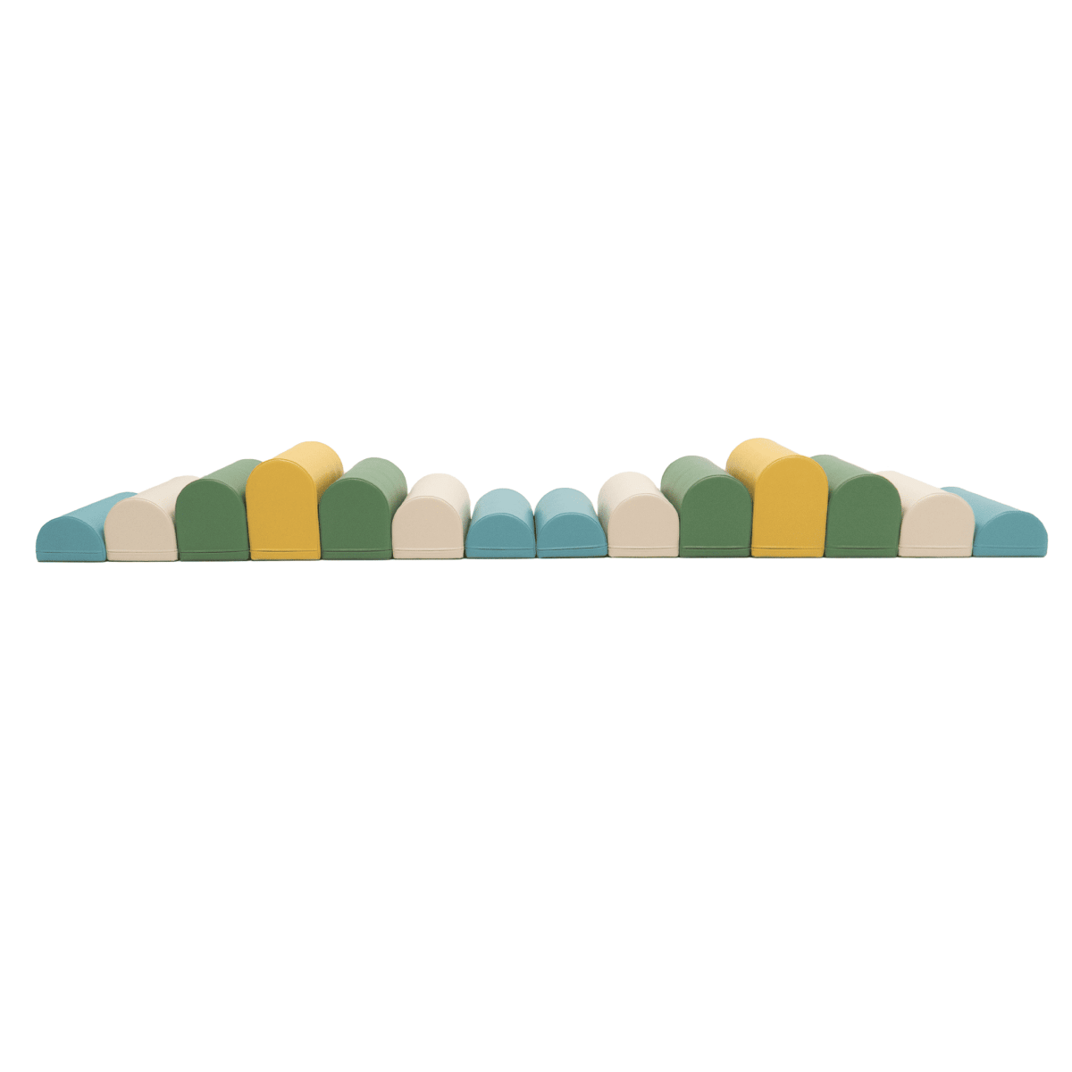 IGLU Motion soft play activiteitenblokken – pastel turquoise – 14-delig