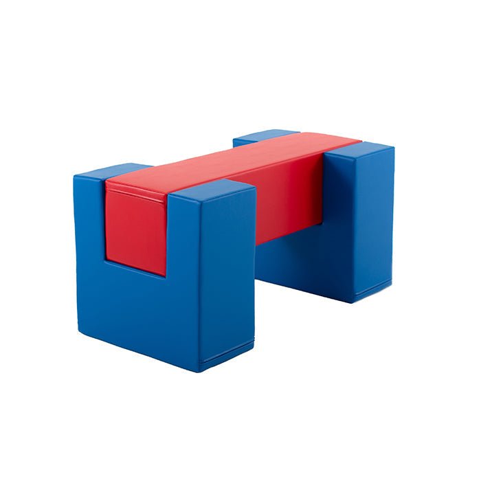 IGLU Balance Bridge soft play set – blauw en rood