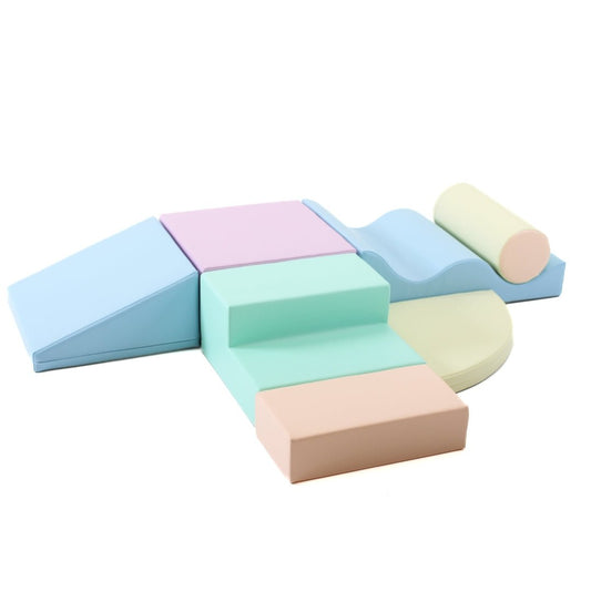 Soft Play bundel pastel - Explorer met wedge - Crawler