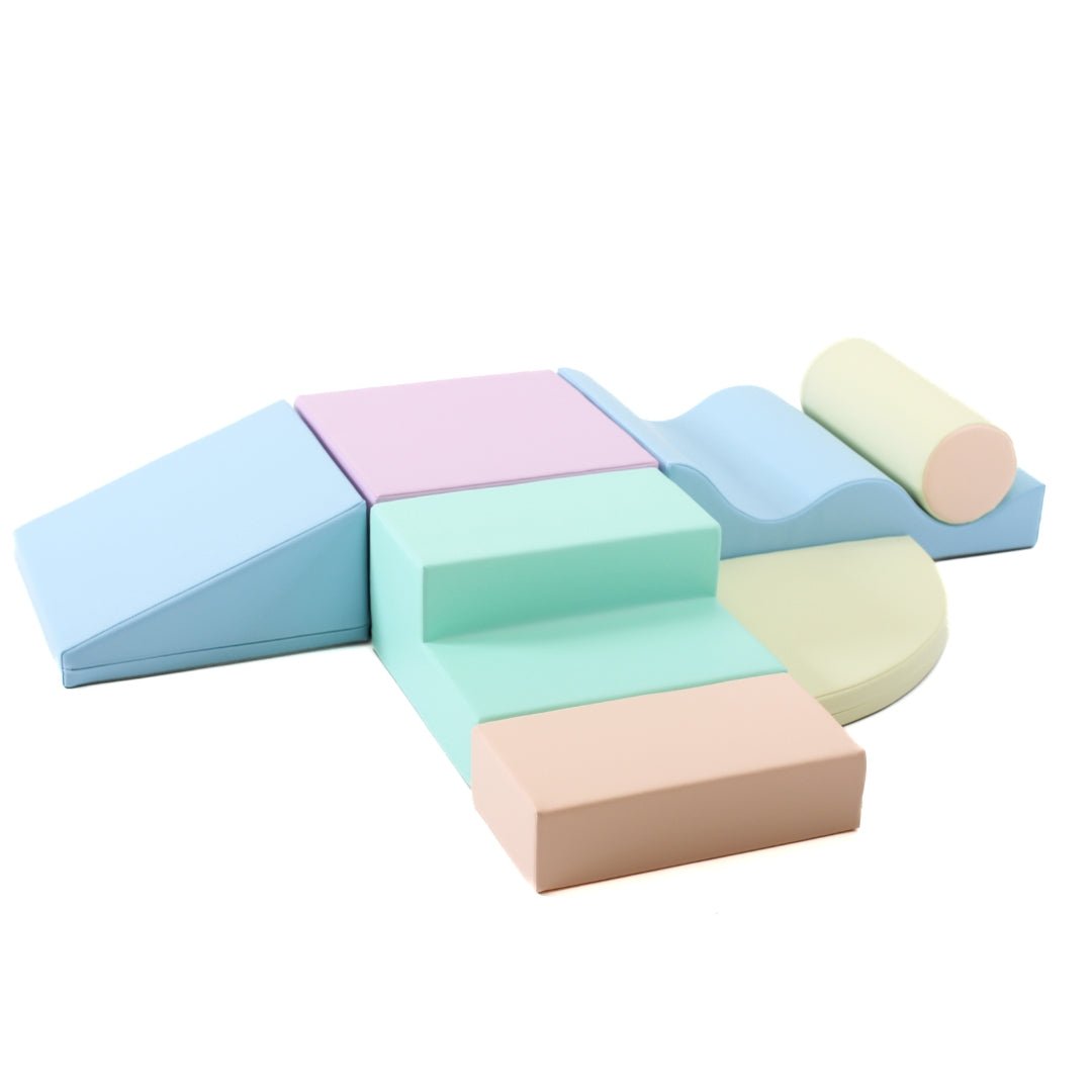 IGLU Explorer met glijblok – licht pastel soft play set