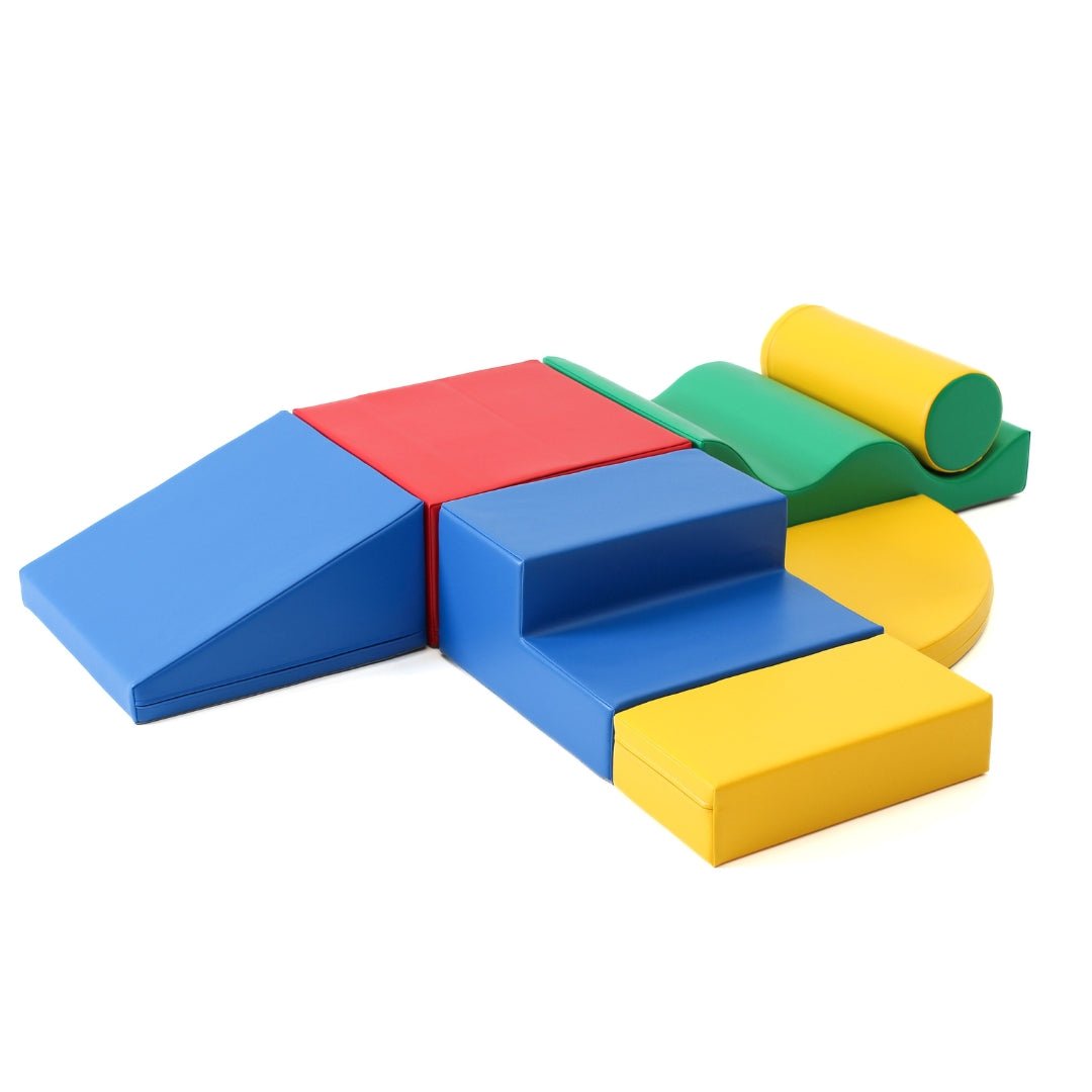 IGLU Explorer met glijblok – multicolor soft play set