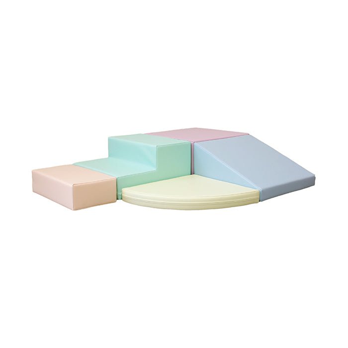 IGLU Corner Climber soft play set – licht pastel