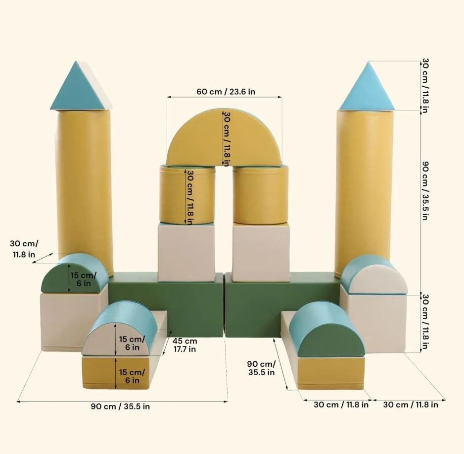 IGLU Fortress soft play kasteel van foamblokken