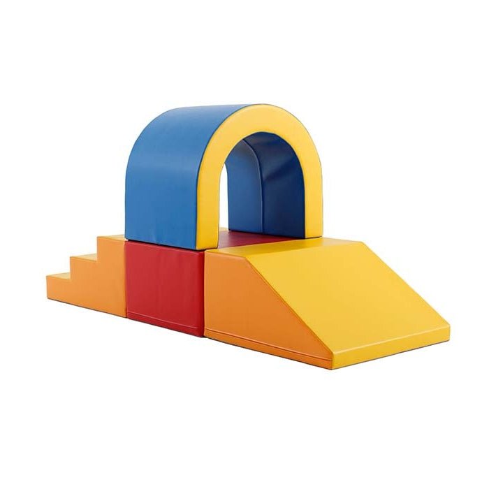 Soft Play Set - Tunnel foam speelset met tunnel, trap en glijbaan