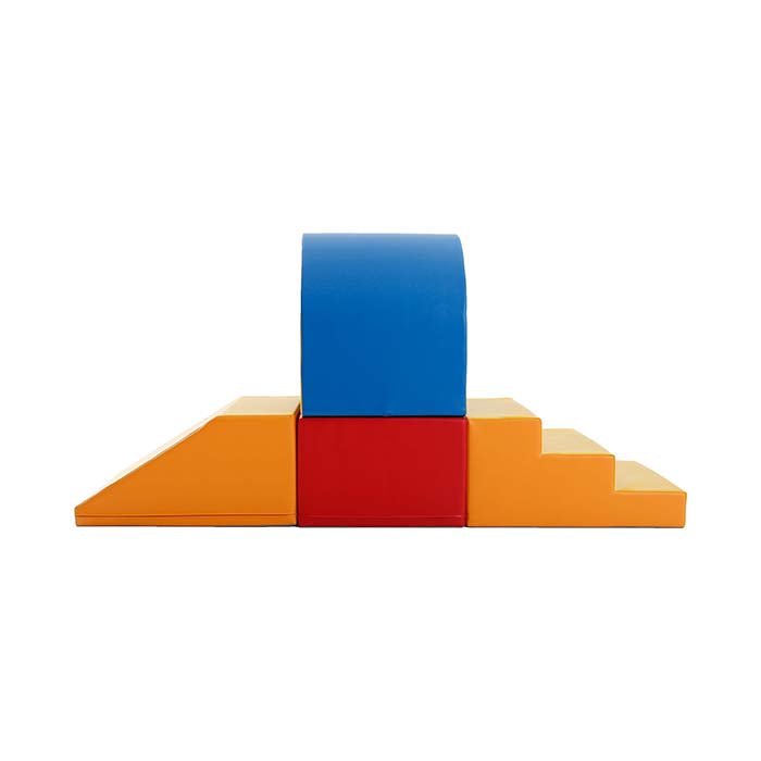 Soft Play Set - Tunnel foam speelset met tunnel, trap en glijbaan