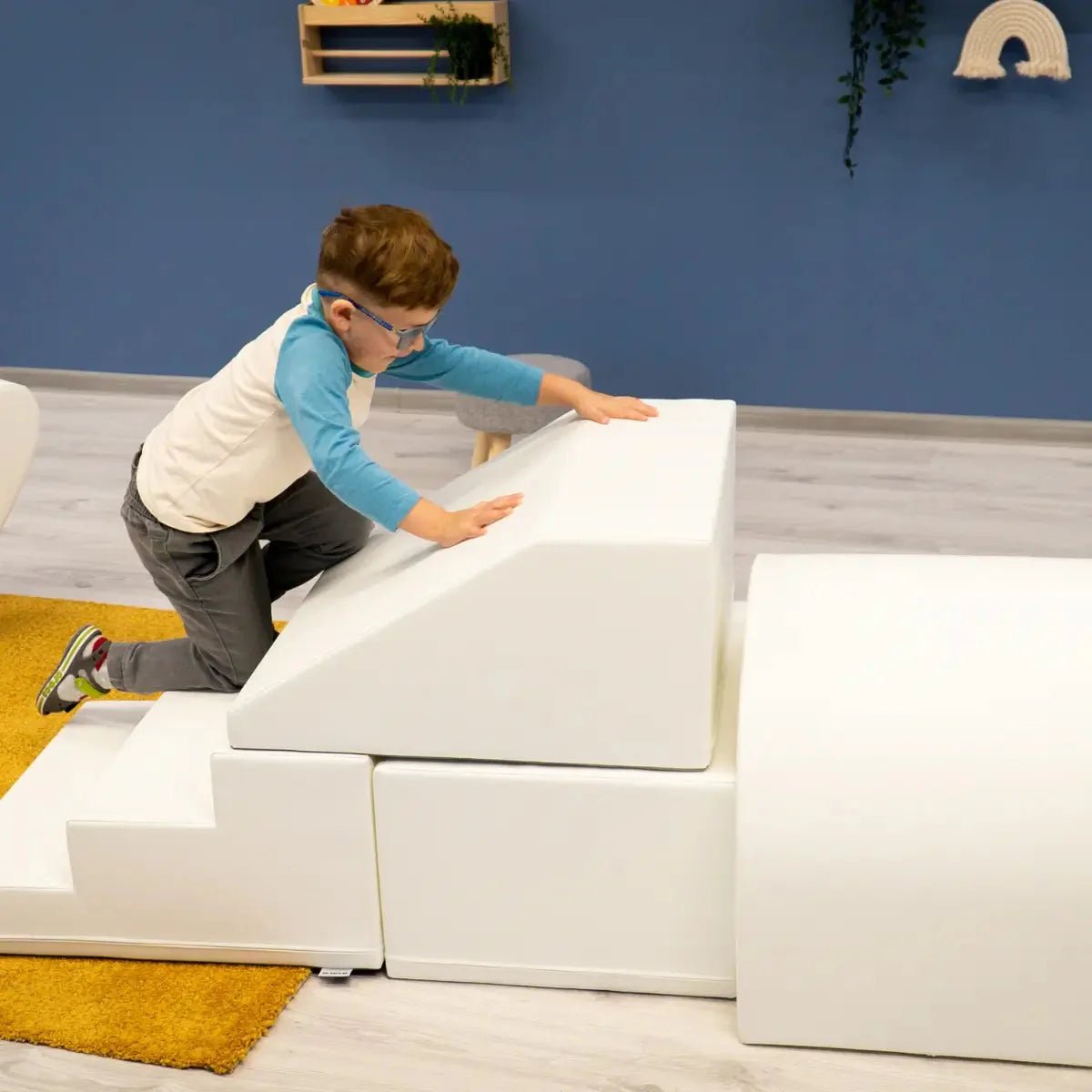 Soft Play Set - Tunnel foam speelset met tunnel, trap en glijbaan