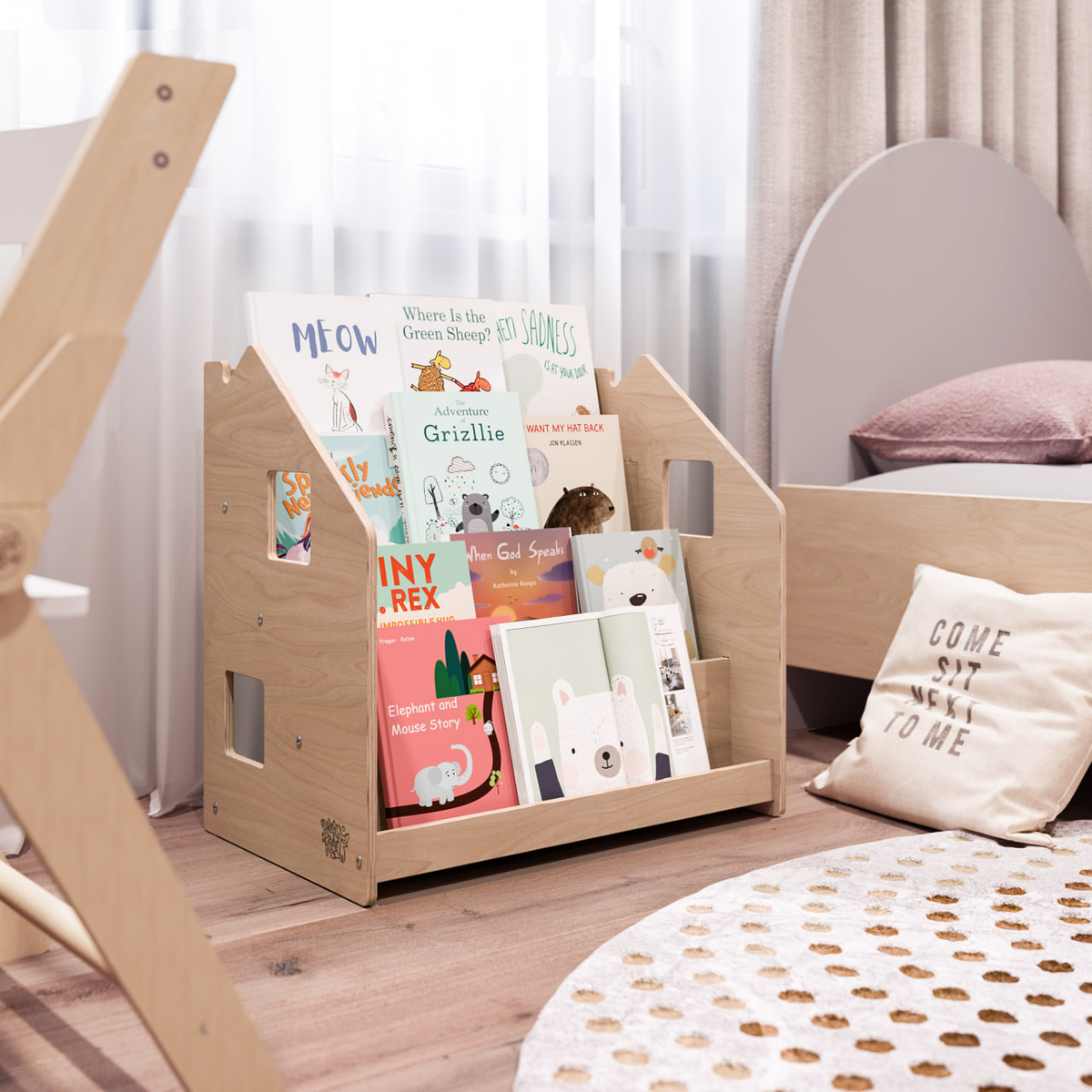 BusyKids Montessori boekenkast – naturel