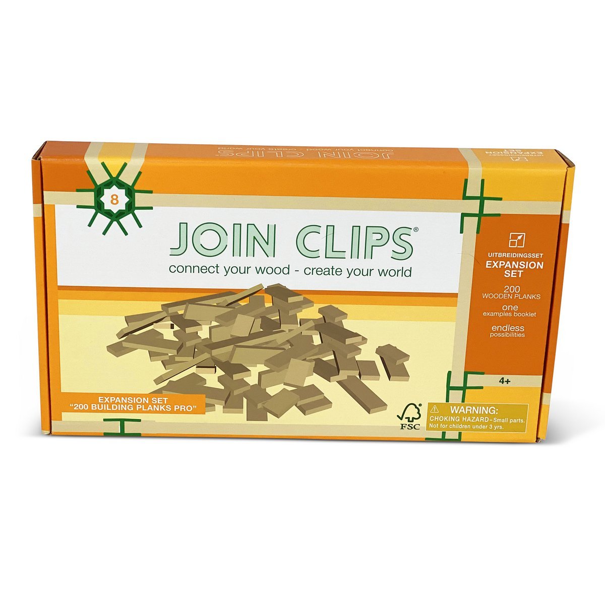 JOIN CLIPS 200 Pro-Bauplättchen — drei Größen