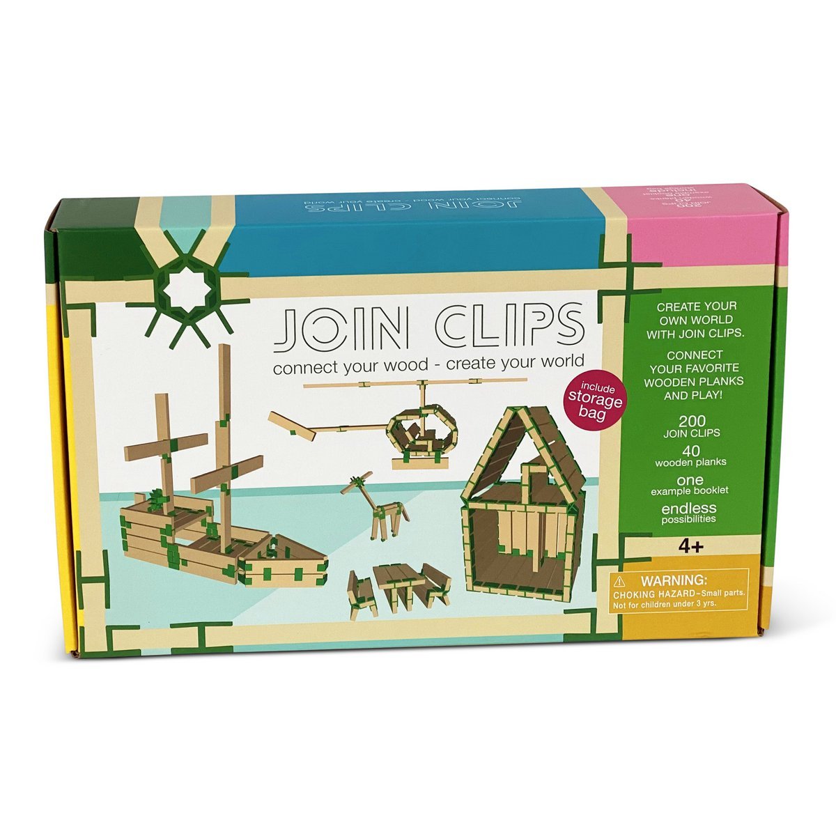 JOIN CLIPS Home-Grundset — 200 Clips und 40 Bauplättchen