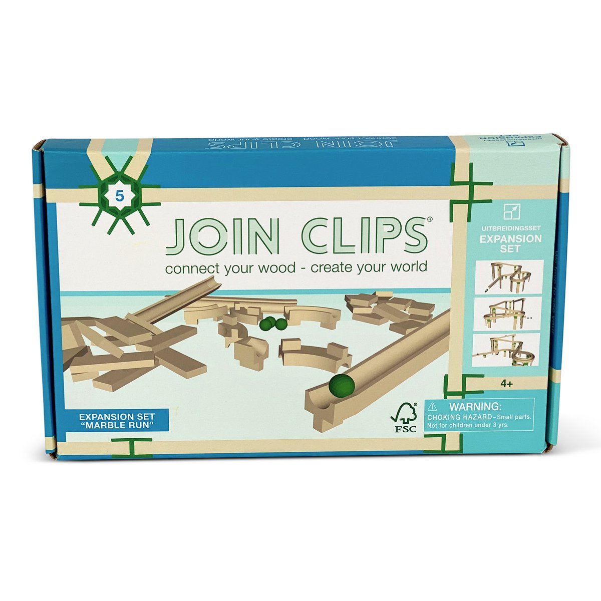 JOIN CLIPS Murmelbahn-Erweiterung — Bahnteile und Murmeln