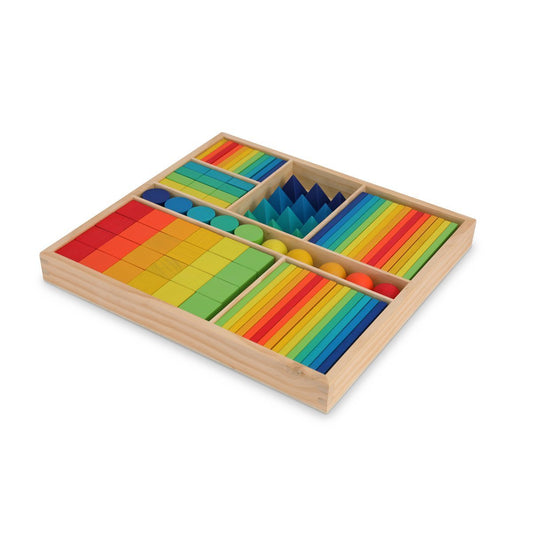 Kinderfeets gemixte blokken - regenboog - 