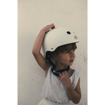 Kinderfeets kinderhelm voor op de fiets / fietshelm voor kinderen - mat wit - 