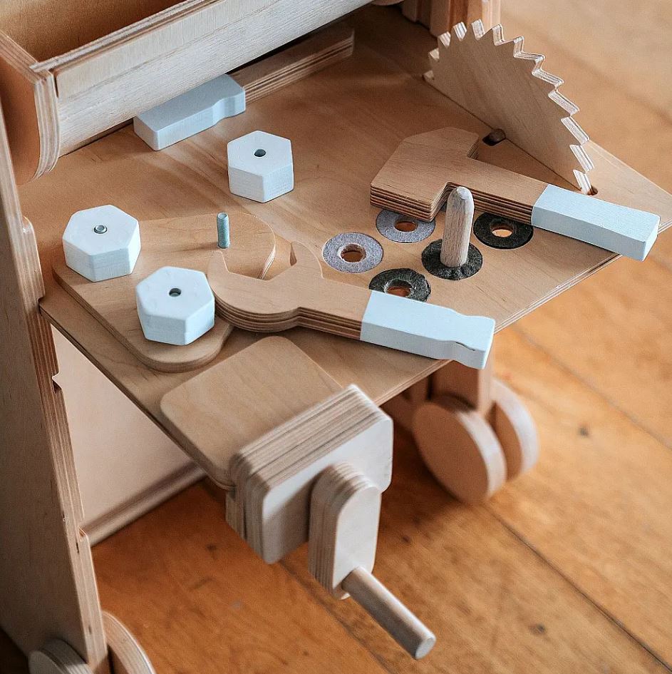 Mini werkbank met gereedschap – Leea speelmodule