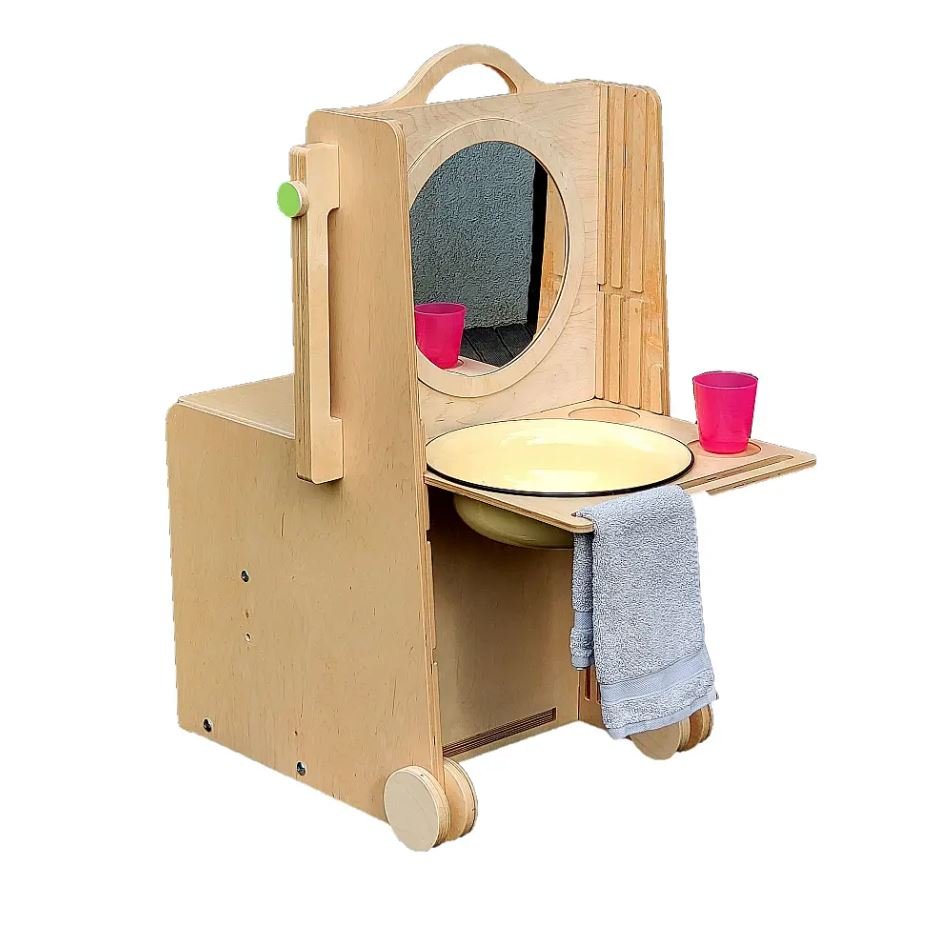 Mini wastafel met acrylspiegel – Leea speelmodule