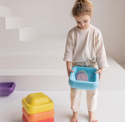 Jindl stapelstenen regenboog - 6 stuks - 