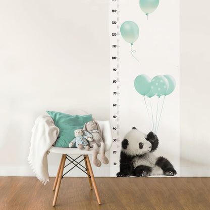 Panda mit mintfarbenen Luftballons – Wachstumstabelle
