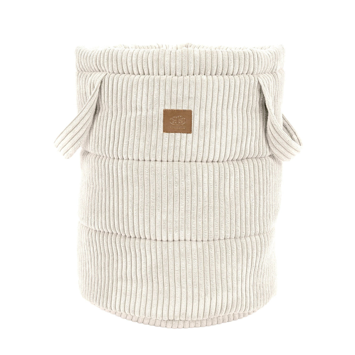MeowBaby Aesthetic speelgoedmand in vanille voor de kinderkamer