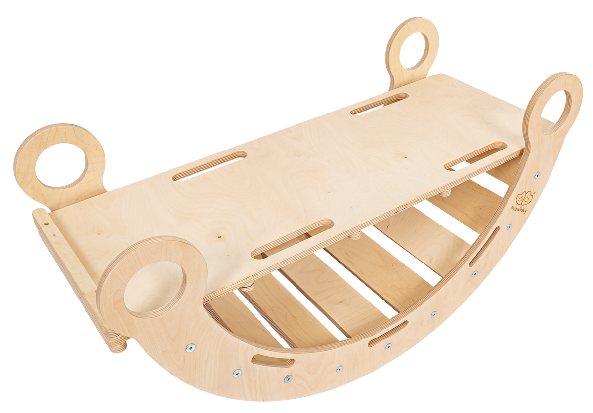 MeowBaby Dream Rocker Small naturel, glijbaan zonder kussen