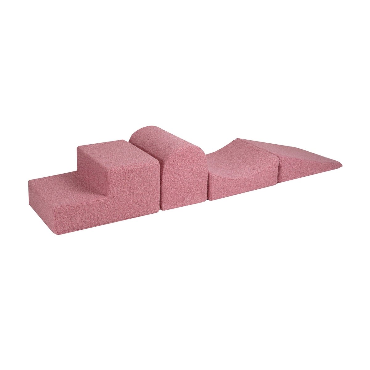 MeowBaby Bouclé Softplay-Spielset, 4-teilig, in Rosa