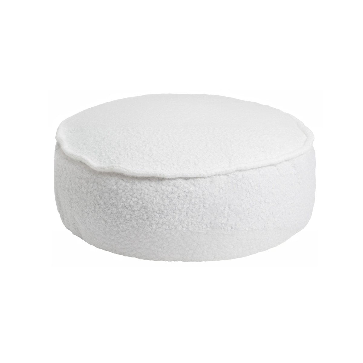 MeowBaby Bouclé-Sitzsack in Weiß