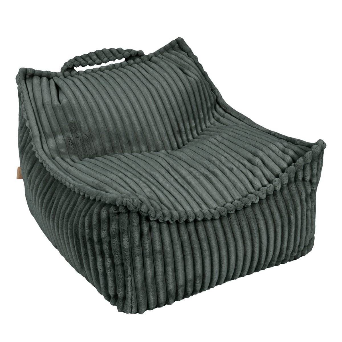 MeowBaby Churros Cord-Kindersitzsack, Tannengrün