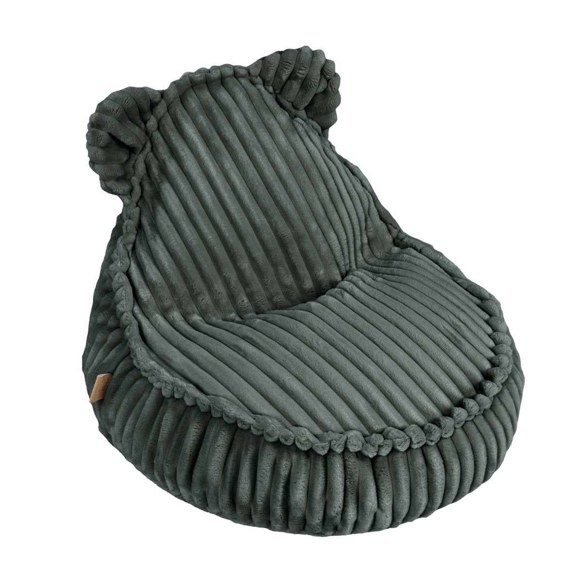 MeowBaby Churros Kindersitzsack mit Öhrchen, Tannengrün