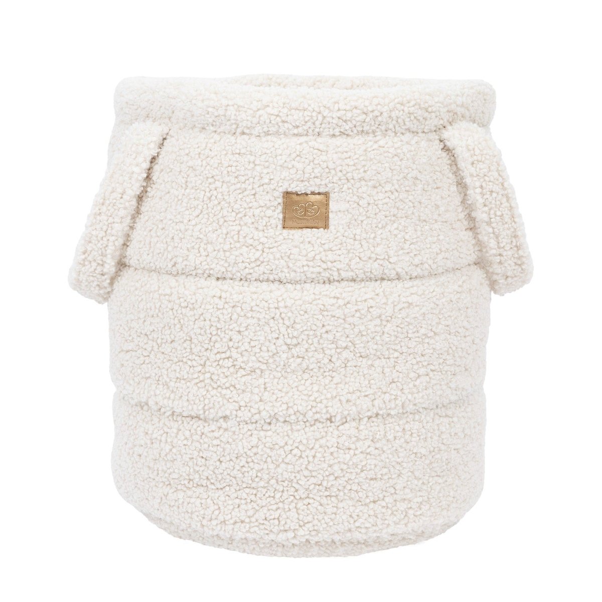 MeowBaby Bearly Spielzeugkorb in Creme fürs Kinderzimmer