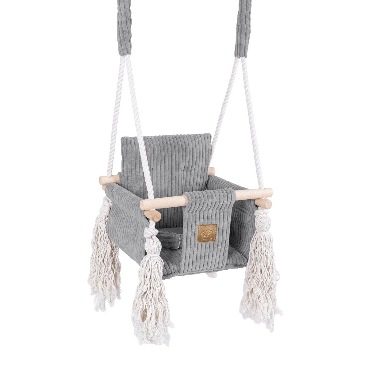 MeowBaby Square Swing quadratische Indoor-Schaukel in Grau